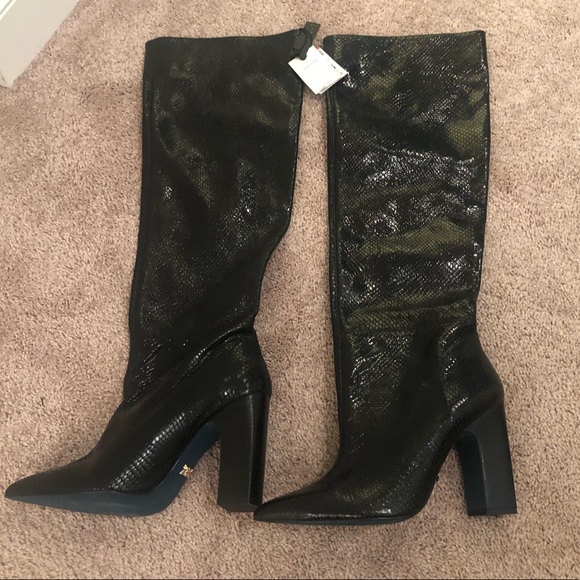 Zara blue collection embossed boots - Picture 2 of 7